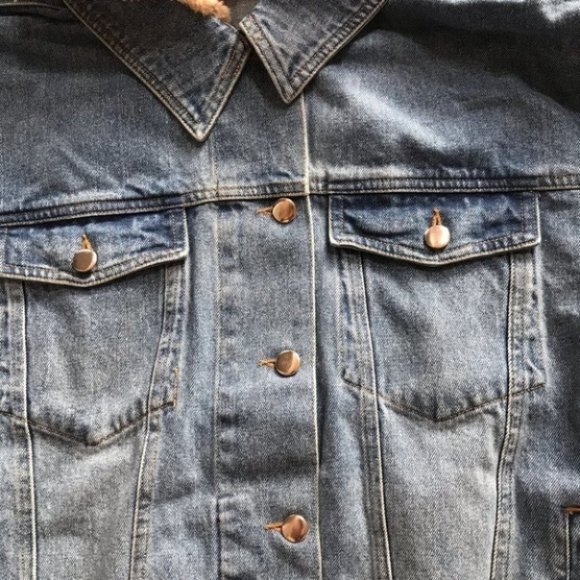 TRUE IMG Denim Jacket with Teddy Hoodie - Picture 3 of 9